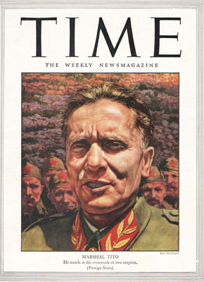 The cover of the news magazine Time
