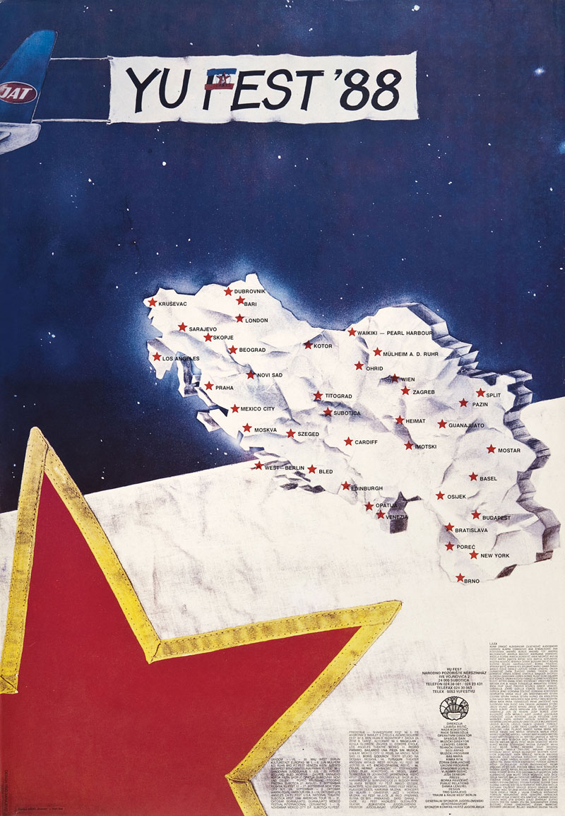 1988 - YU Fest 1- poster